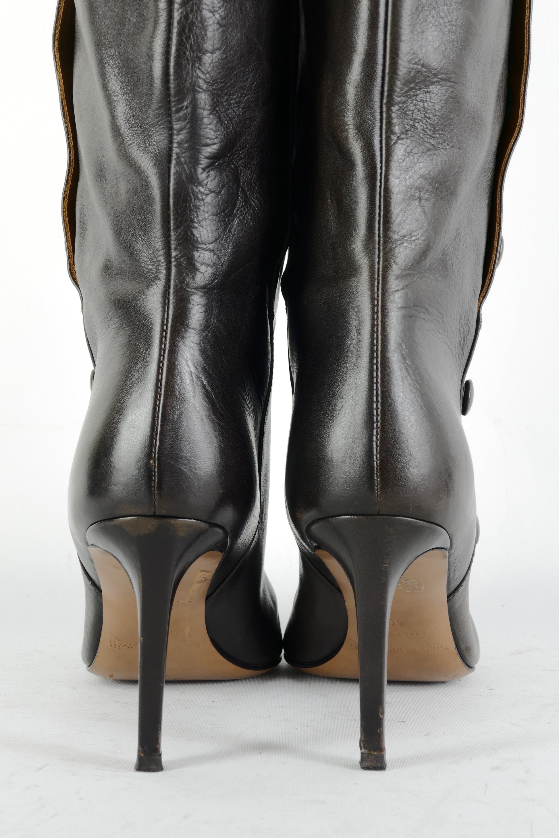 BUUTS L'Autre Chose Hohe Stiefel Leder anthrazit 225079-6