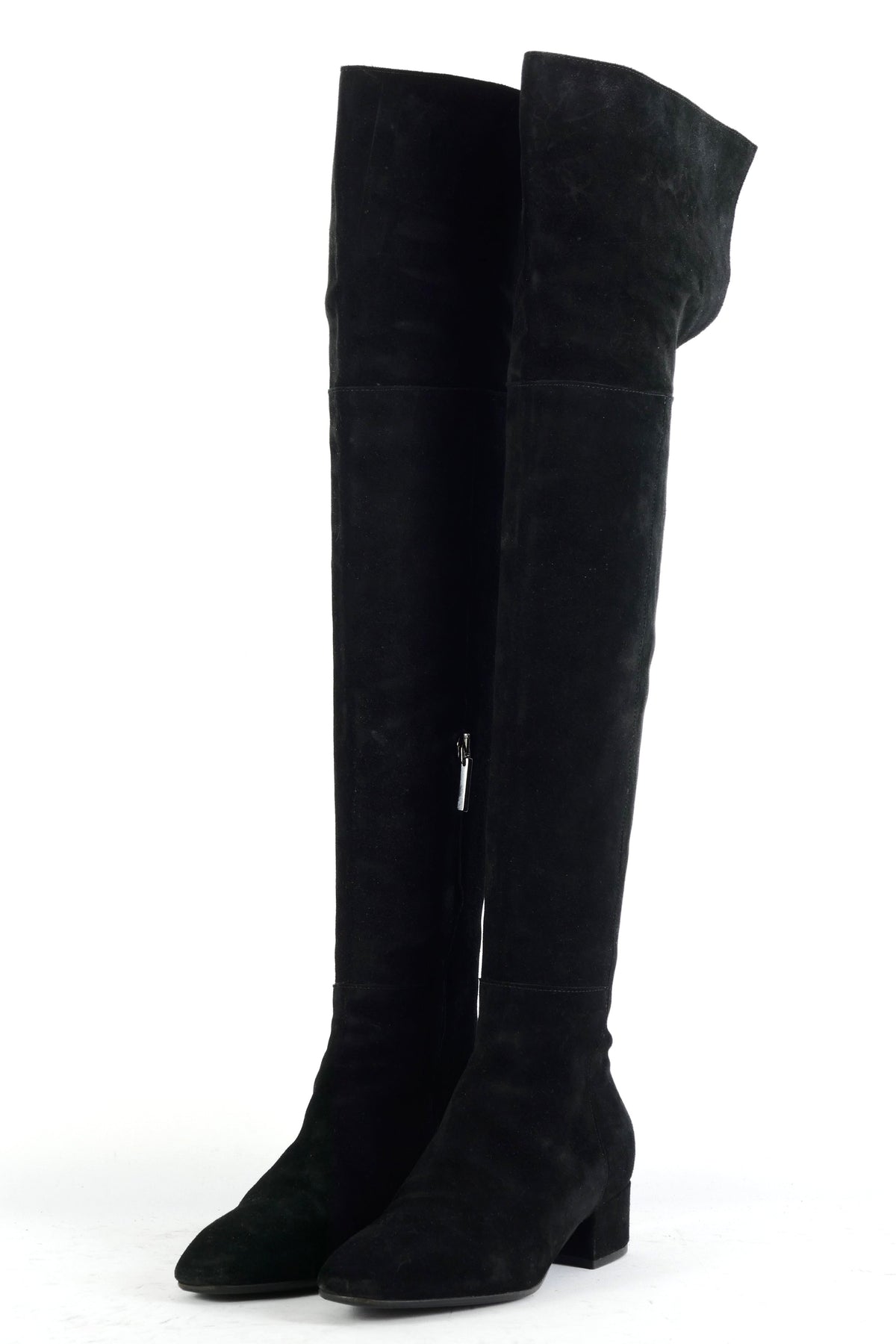 BUUTS Aeyde Overknees Wildleder schwarz 225082-2