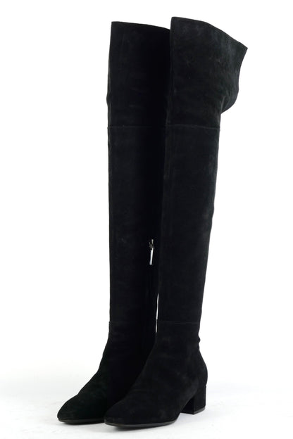 BUUTS Aeyde Overknees Wildleder schwarz 225082-2