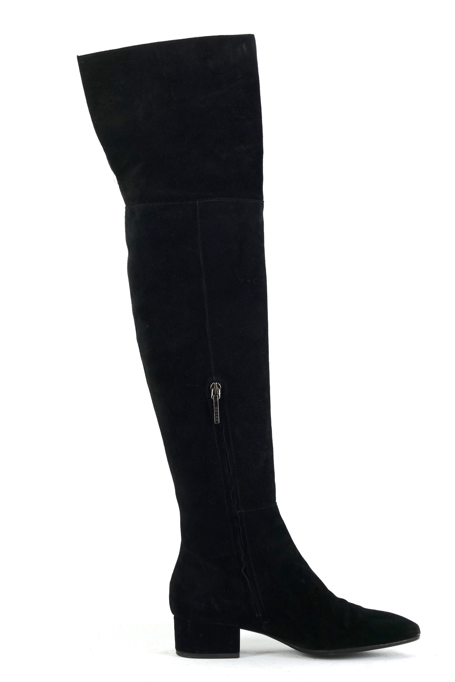BUUTS Aeyde Overknees Wildleder schwarz 225082-3