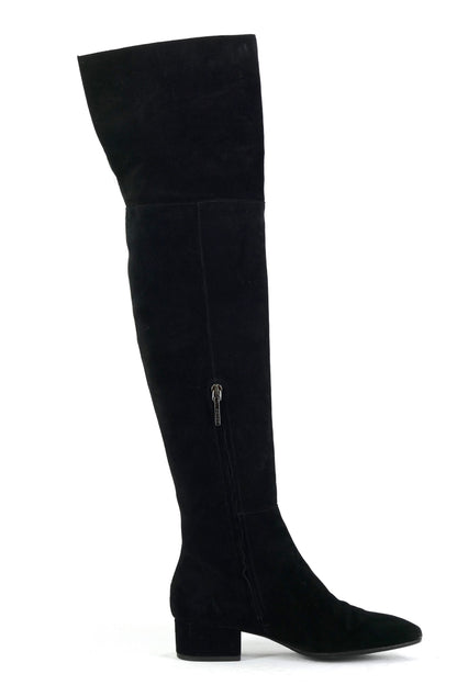 BUUTS Aeyde Overknees Wildleder schwarz 225082-3