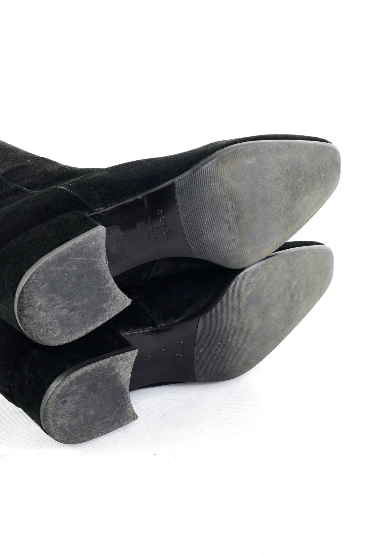 BUUTS Aeyde Overknees Wildleder schwarz 225082-8