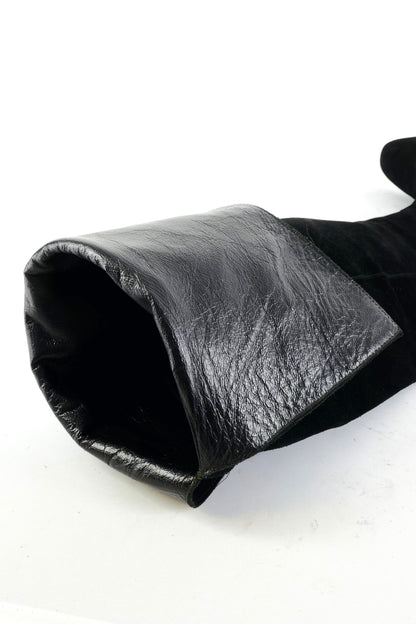 BUUTS Aeyde Overknees Wildleder schwarz 225082-9