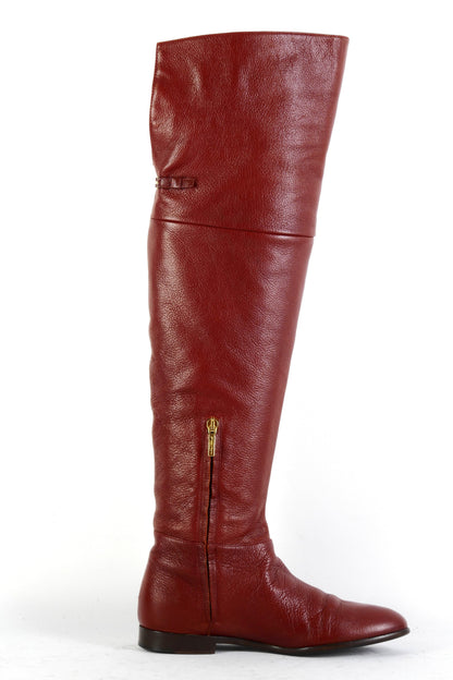 BUUTS Grey Mer Overknees Leder bordeaux 225083-3