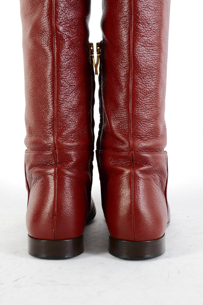 BUUTS Grey Mer Overknees Leder bordeaux 225083-6