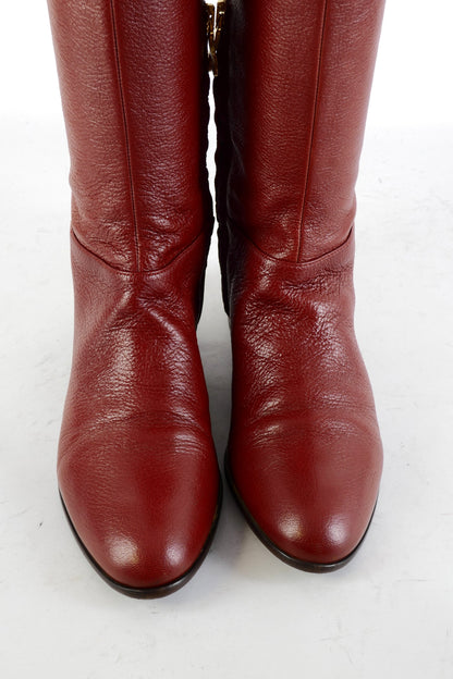 BUUTS Grey Mer Overknees Leder bordeaux 225083-7