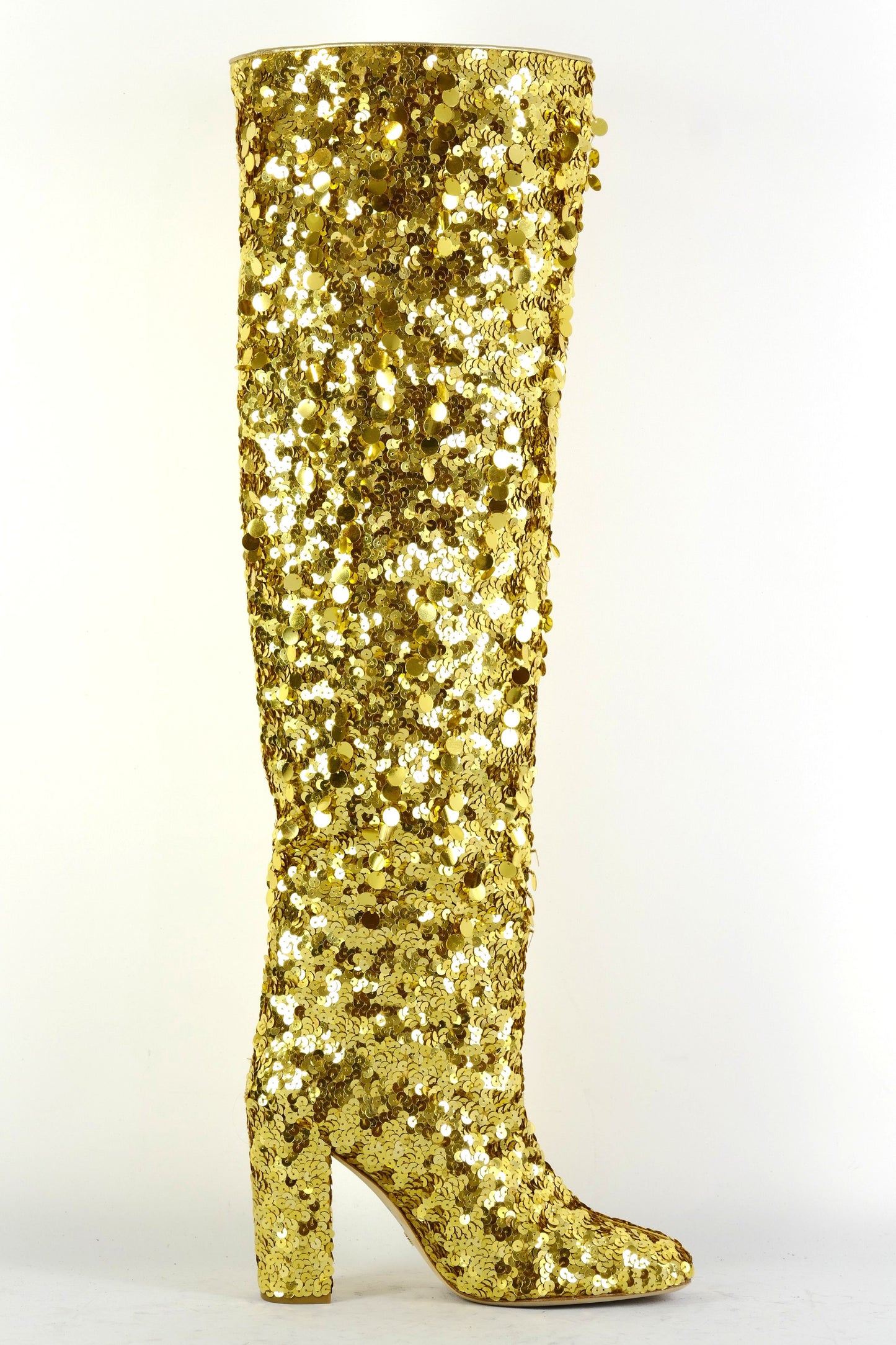 BUUTS Stuart Weitzmann Overknees Pailletten gold 225084-3