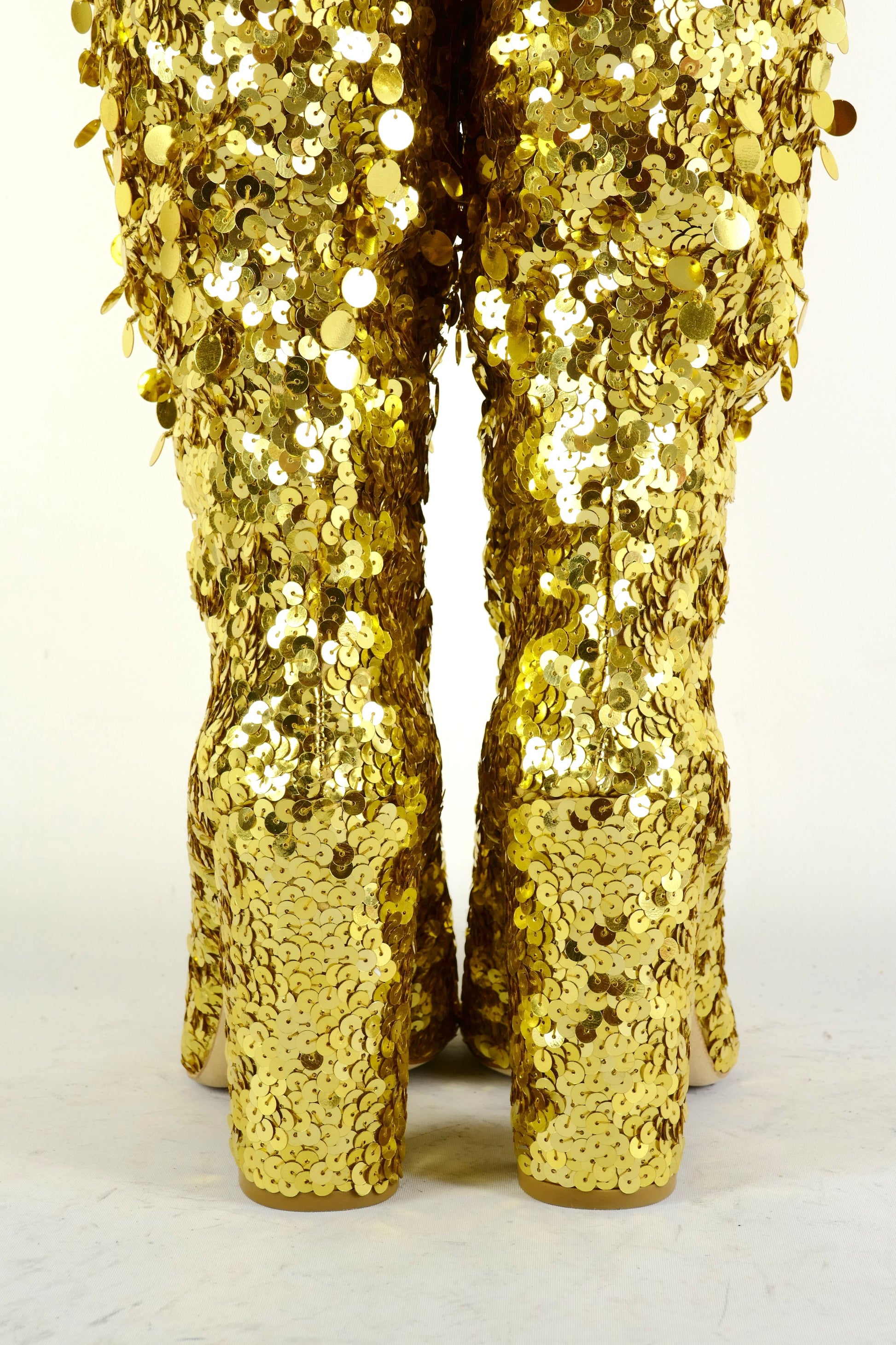BUUTS Stuart Weitzmann Overknees Pailletten gold 225084-6