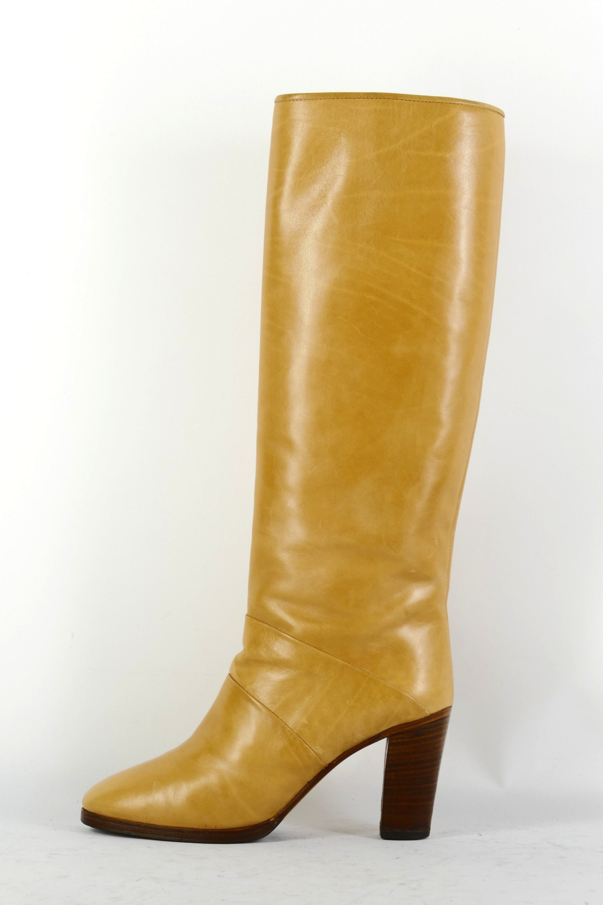 BUUTS Yan Bett Vintage-Stiefel Leder beige 225085-1