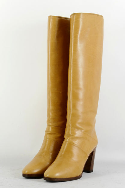 BUUTS Yan Bett Vintage-Stiefel Leder beige 225085-2