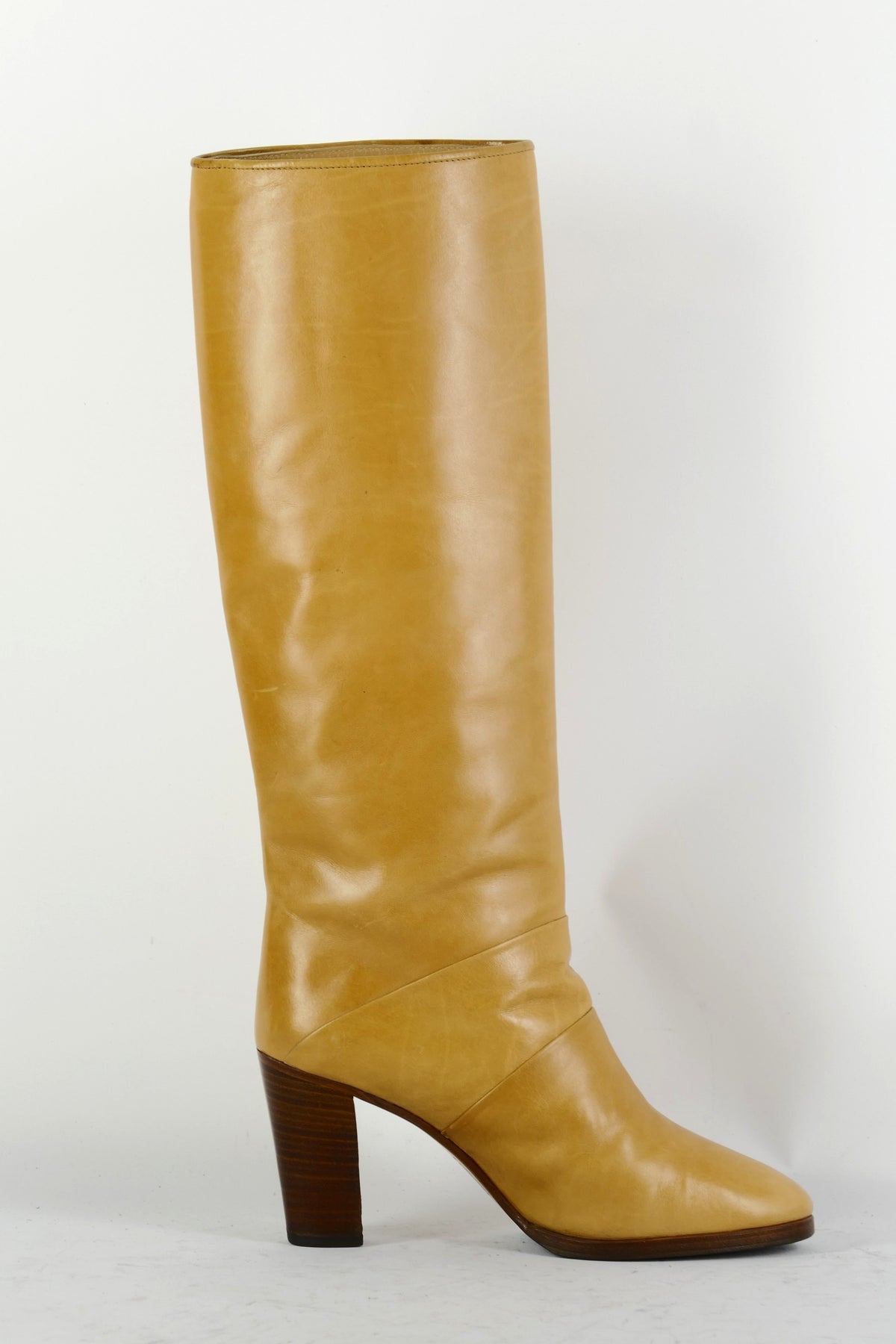 BUUTS Yan Bett Vintage-Stiefel Leder beige 225085-3