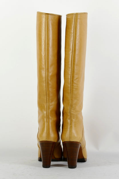BUUTS Yan Bett Vintage-Stiefel Leder beige 225085-5