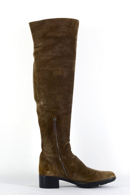 BUUTS Prada Hohe Stiefel Wildleder braun 225088-3