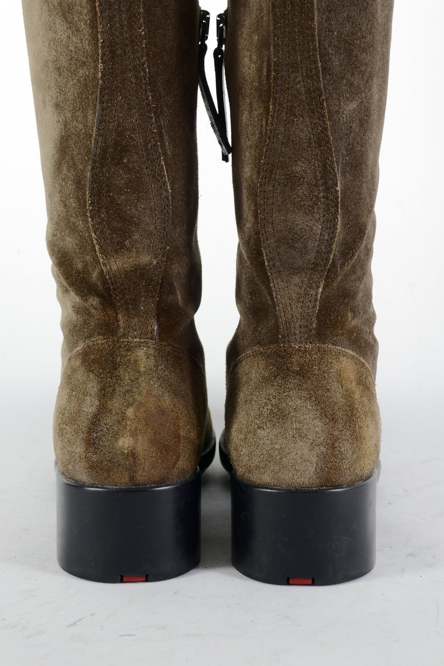 BUUTS Prada Hohe Stiefel Wildleder braun 225088-6