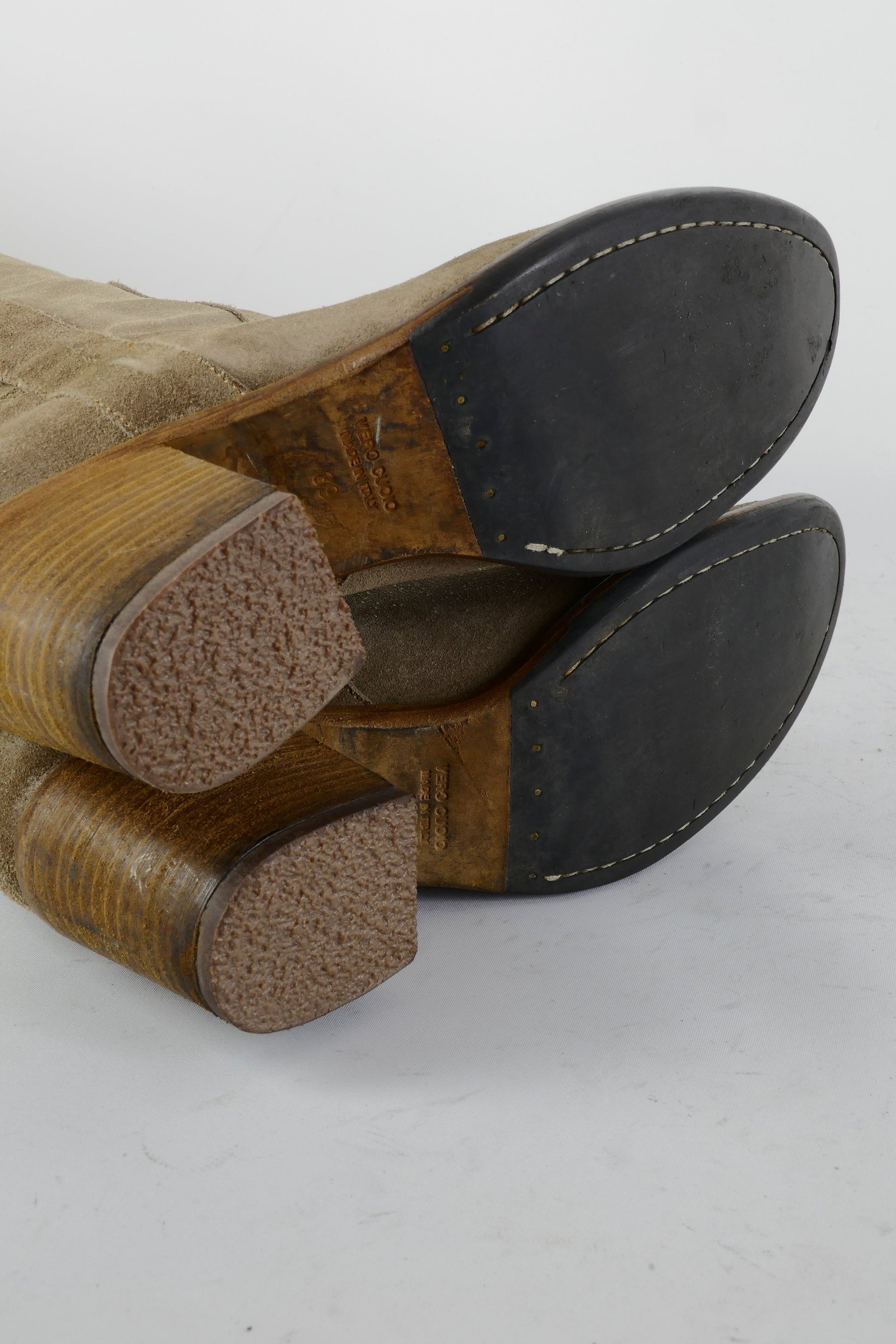 BUUTS Strategia Hohe Stiefel Wildleder beige 225089-8
