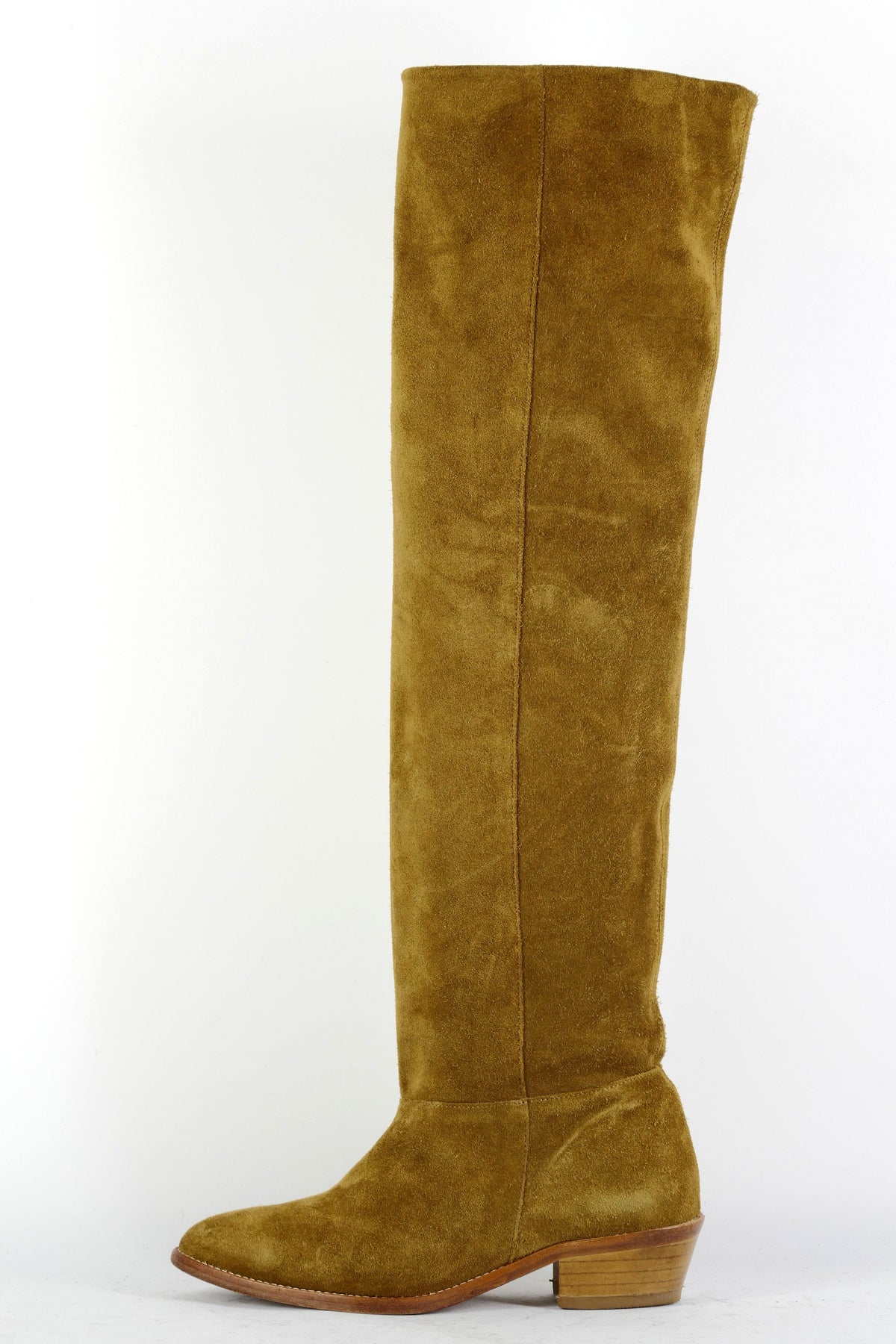 BUUTS Belair Overknees Wildleder beige 225090-1