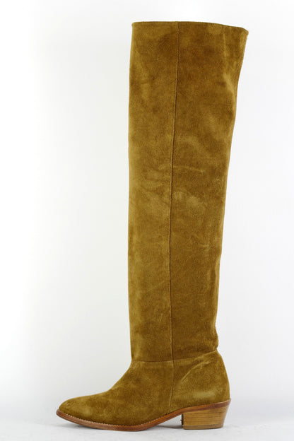 BUUTS Belair Overknees Wildleder beige 225090-1