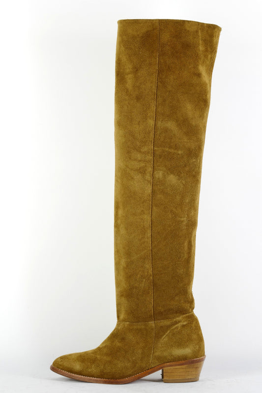 BUUTS Belair Overknees Wildleder beige 225090-1