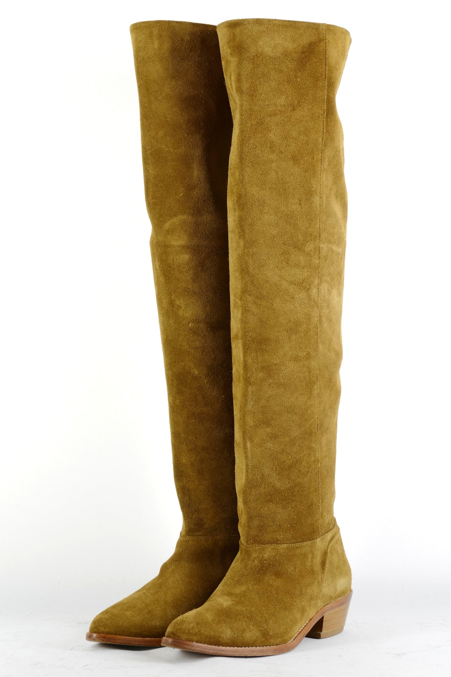 BUUTS Belair Overknees Wildleder beige 225090-2