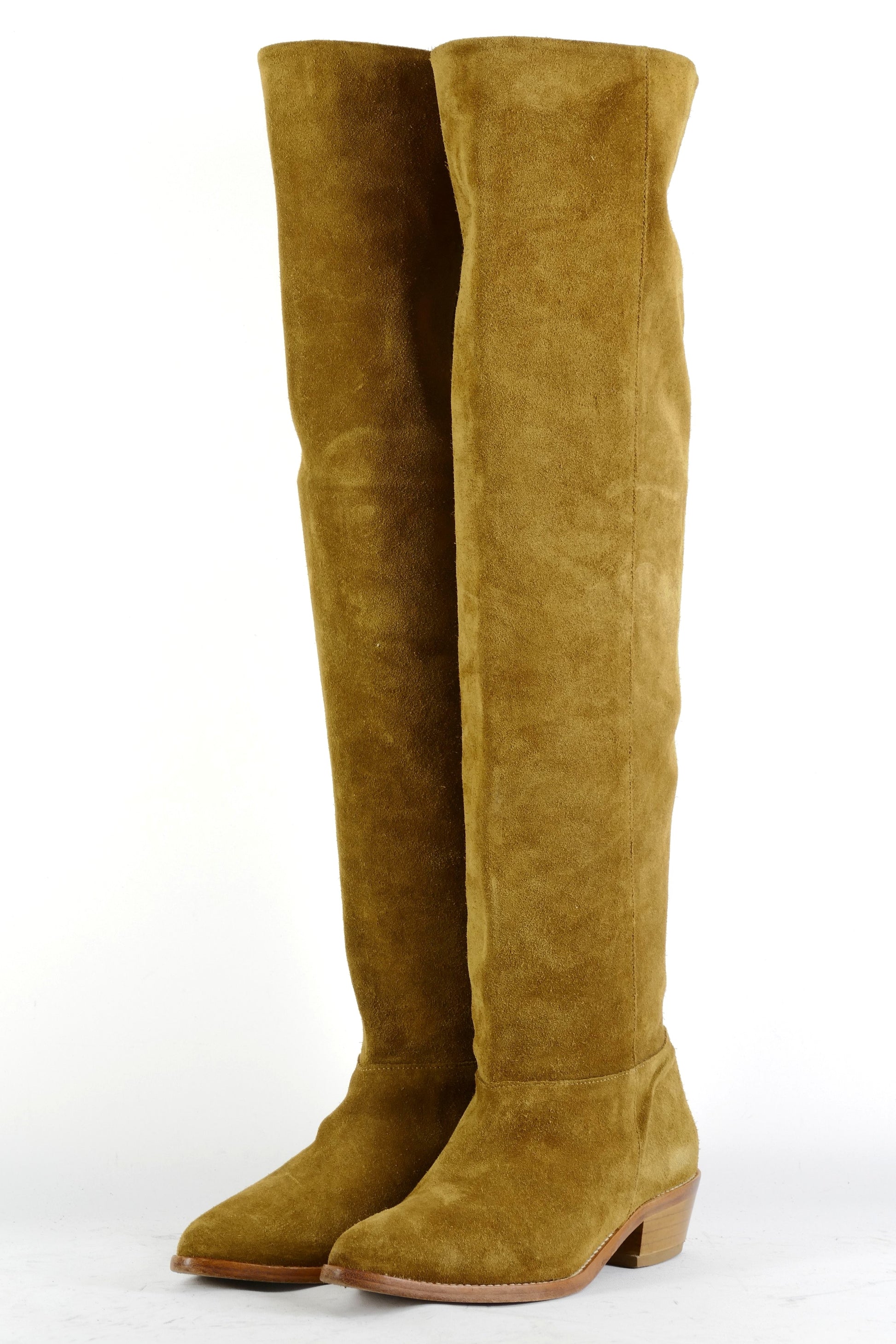 BUUTS Belair Overknees Wildleder beige 225090-2