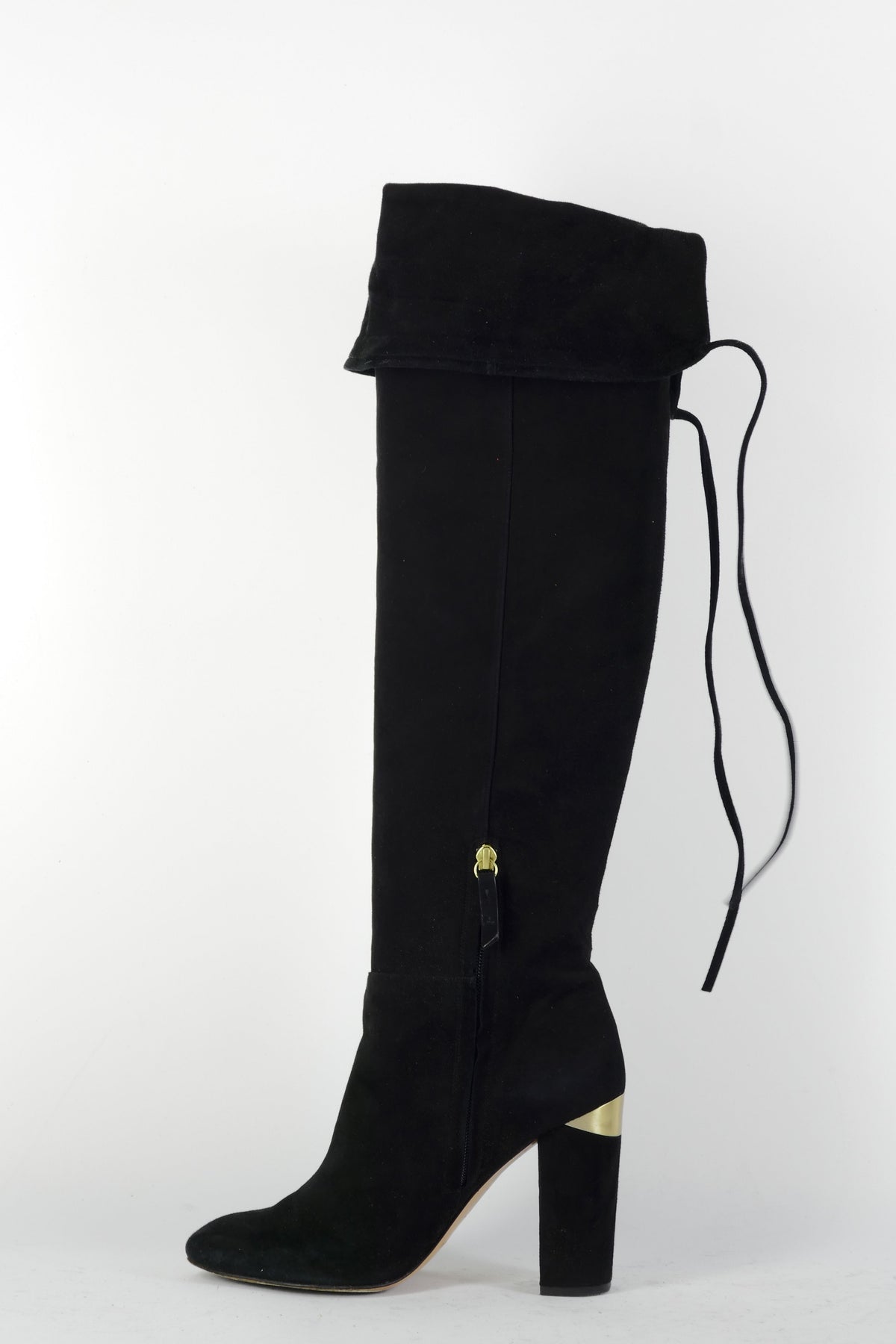 BUUTS Pura Lopez Overknees Wildleder schwarz 225095-11