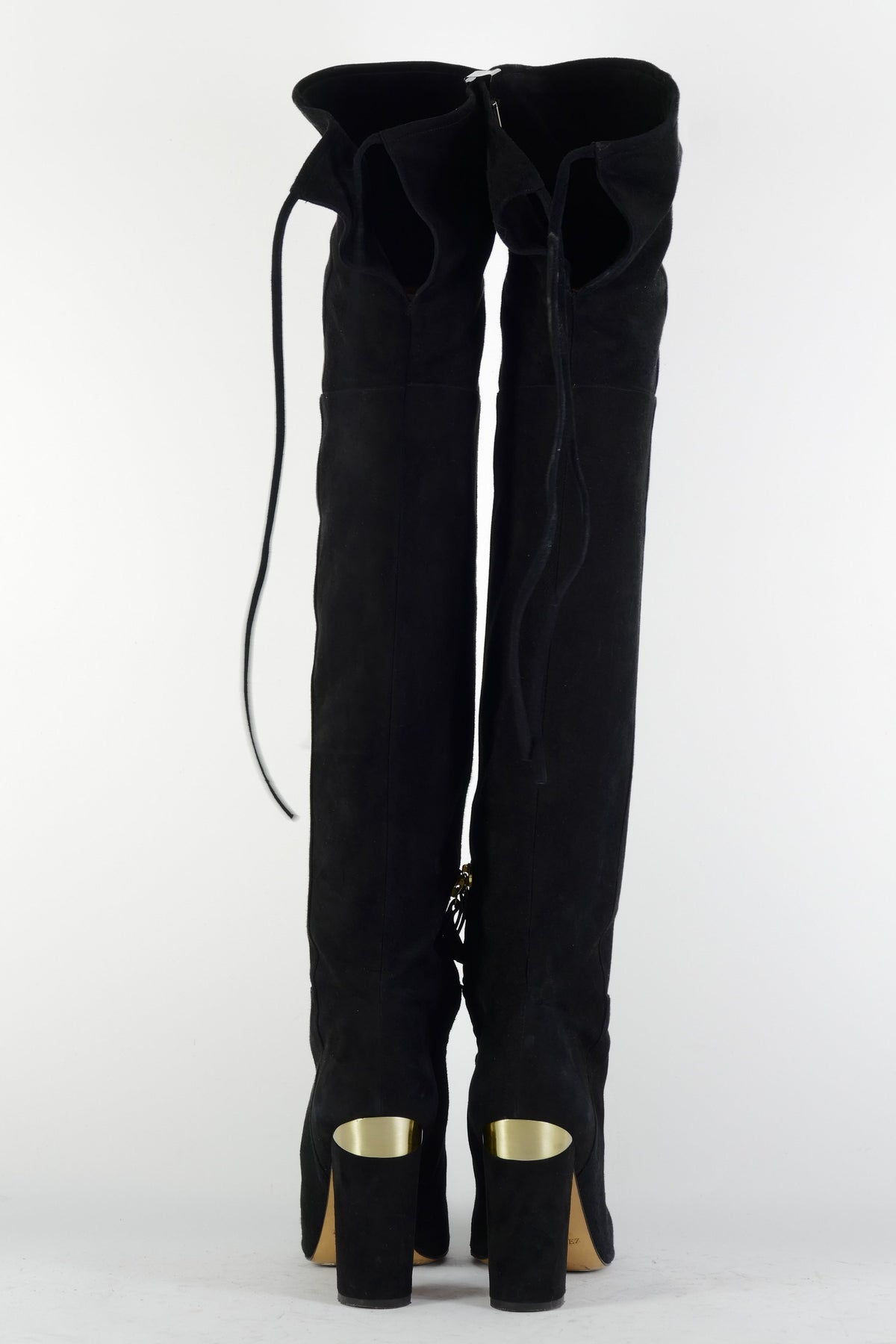 BUUTS Pura Lopez Overknees Wildleder schwarz 225095-5