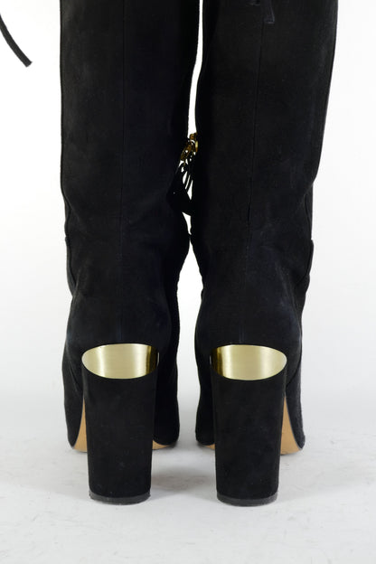 BUUTS Pura Lopez Overknees Wildleder schwarz 225095-6