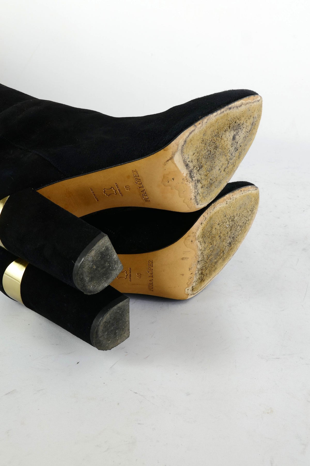 BUUTS Pura Lopez Overknees Wildleder schwarz 225095-8