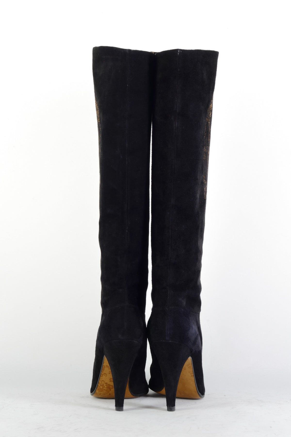 BUUTS Casadei Vintage-Stiefel Wildleder schwarz 225096-5