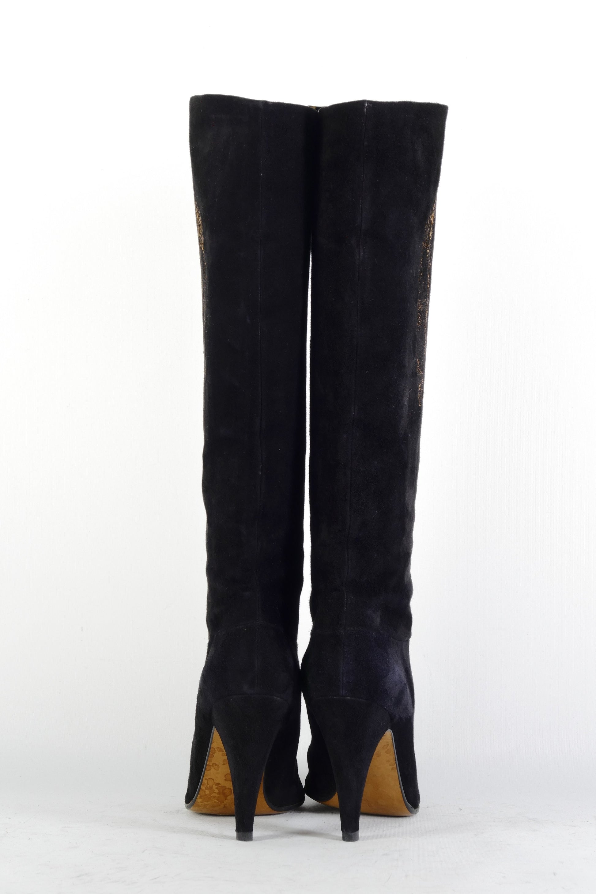 BUUTS Casadei Vintage-Stiefel Wildleder schwarz 225096-5