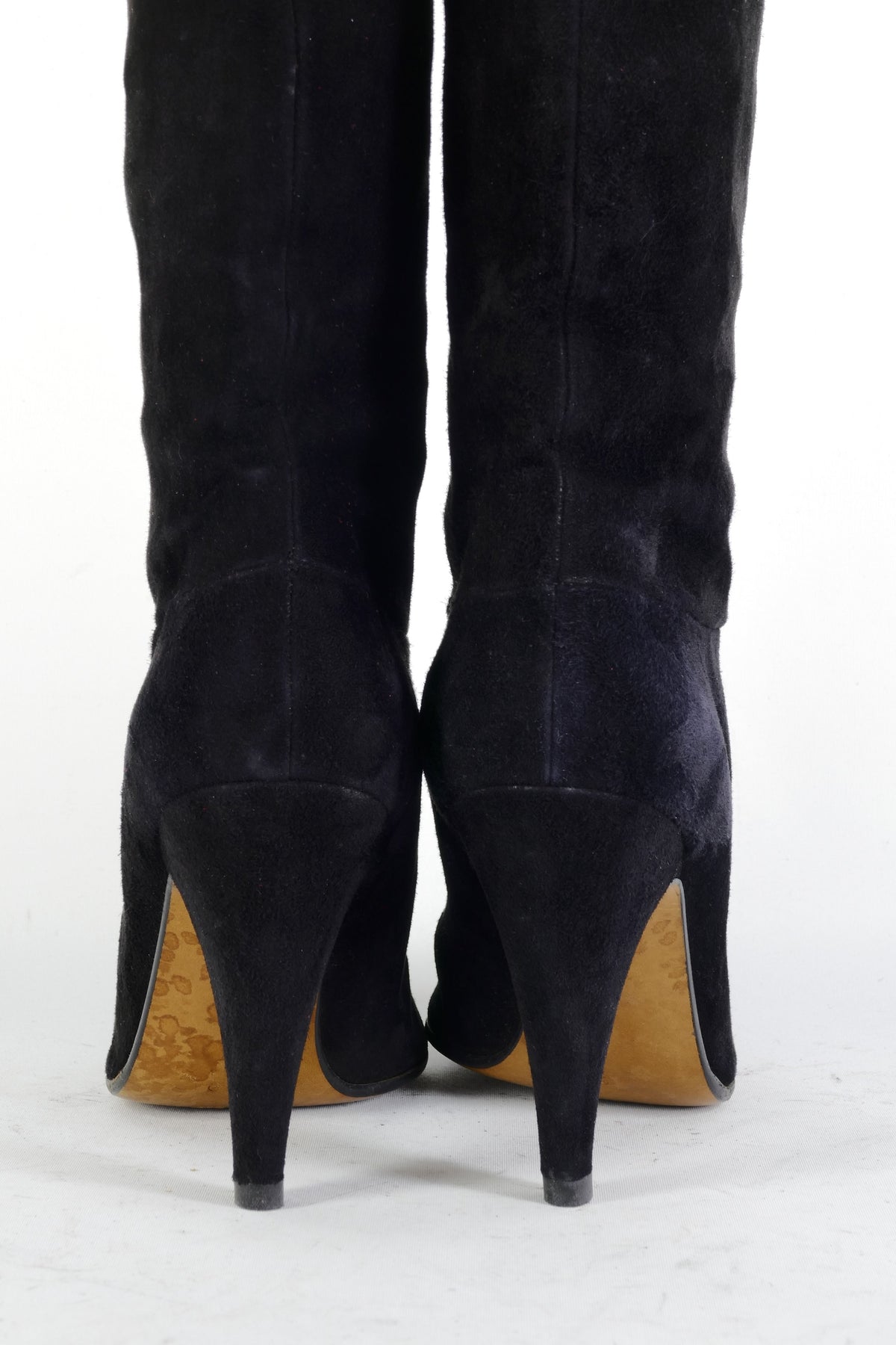 BUUTS Casadei Vintage-Stiefel Wildleder schwarz 225096-6