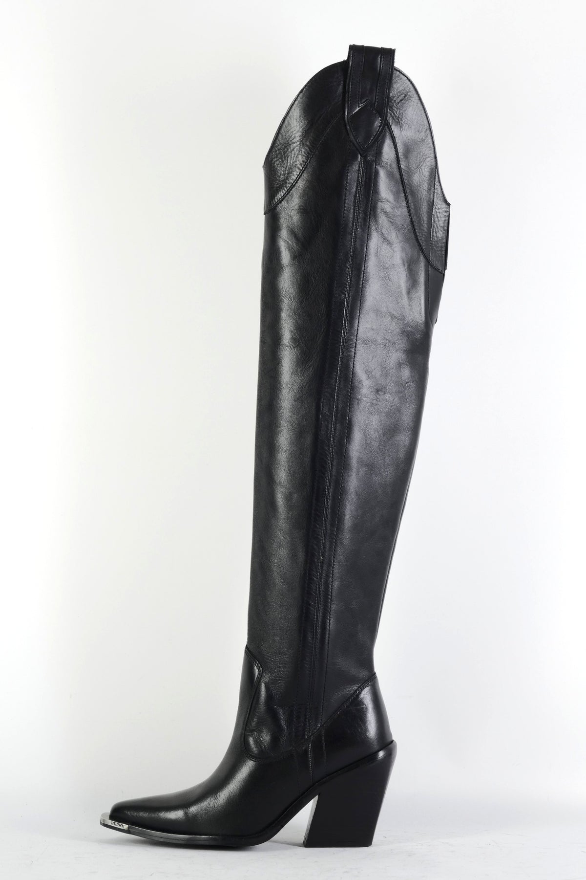 BUUTS Bronx Overknees Leder schwarz 225099-1