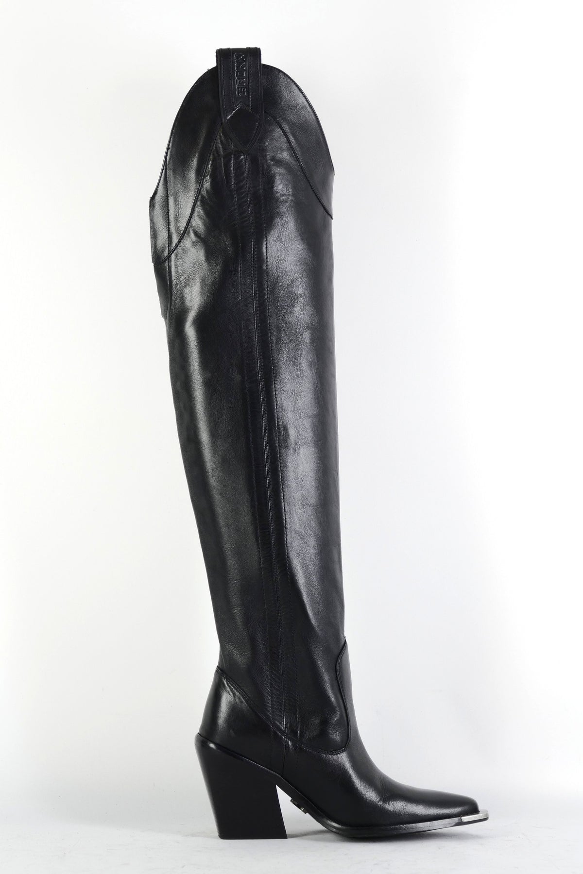 BUUTS Bronx Overknees Leder schwarz 225099-3