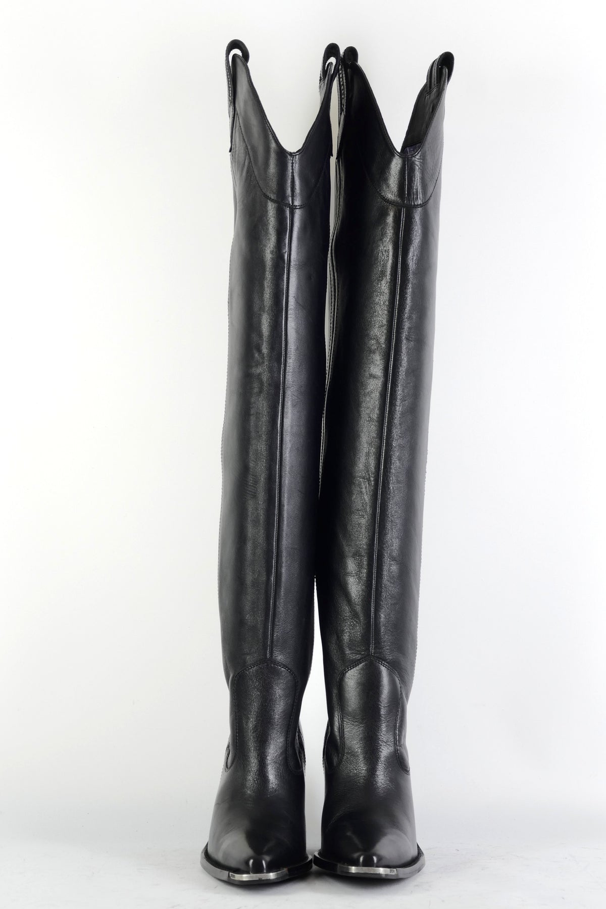 BUUTS Bronx Overknees Leder schwarz 225099-4