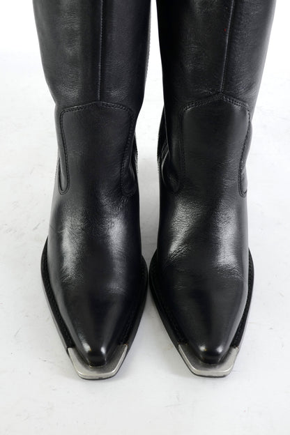 BUUTS Bronx Overknees Leder schwarz 225099-7