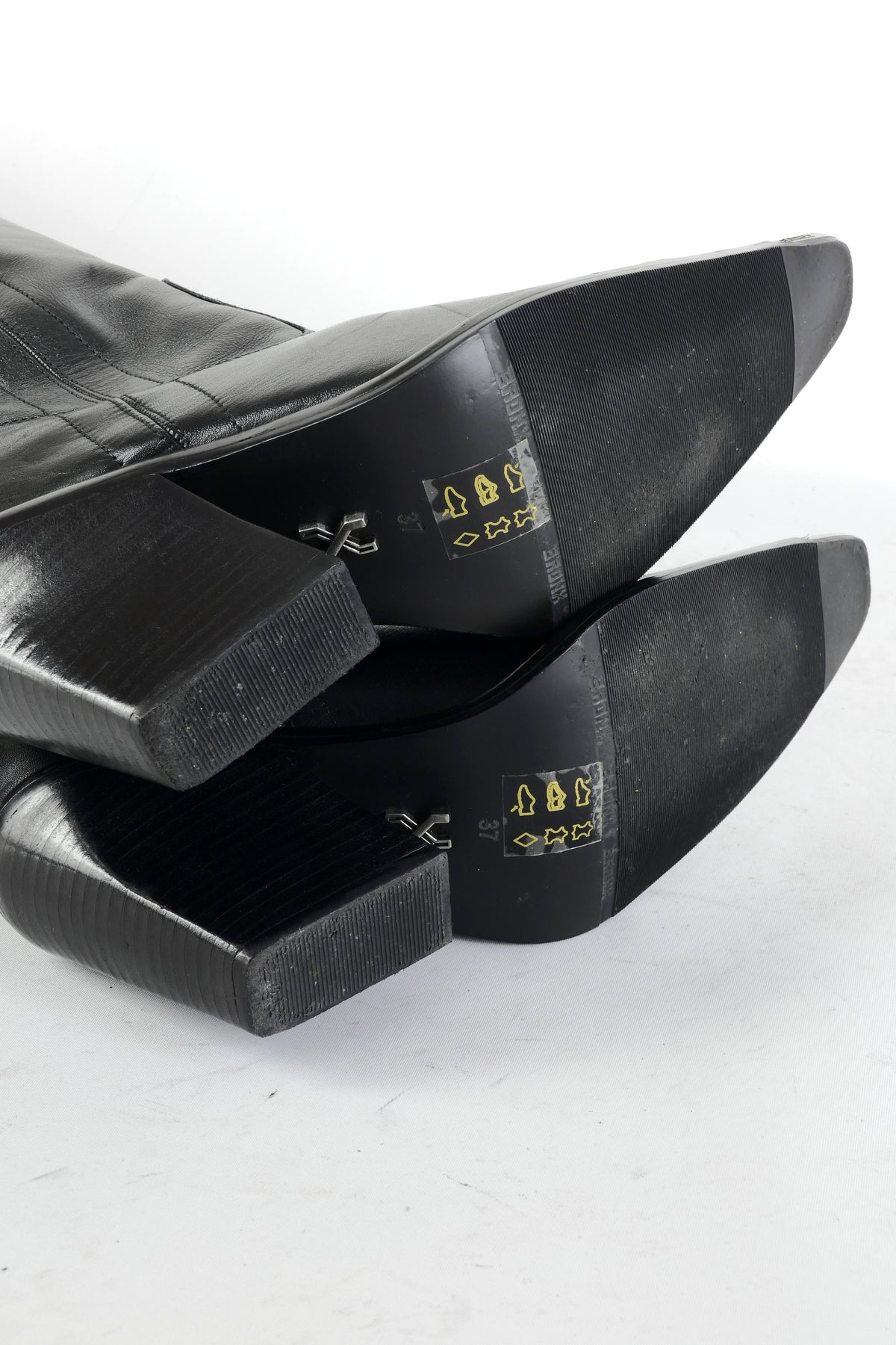 BUUTS Bronx Overknees Leder schwarz 225099-8
