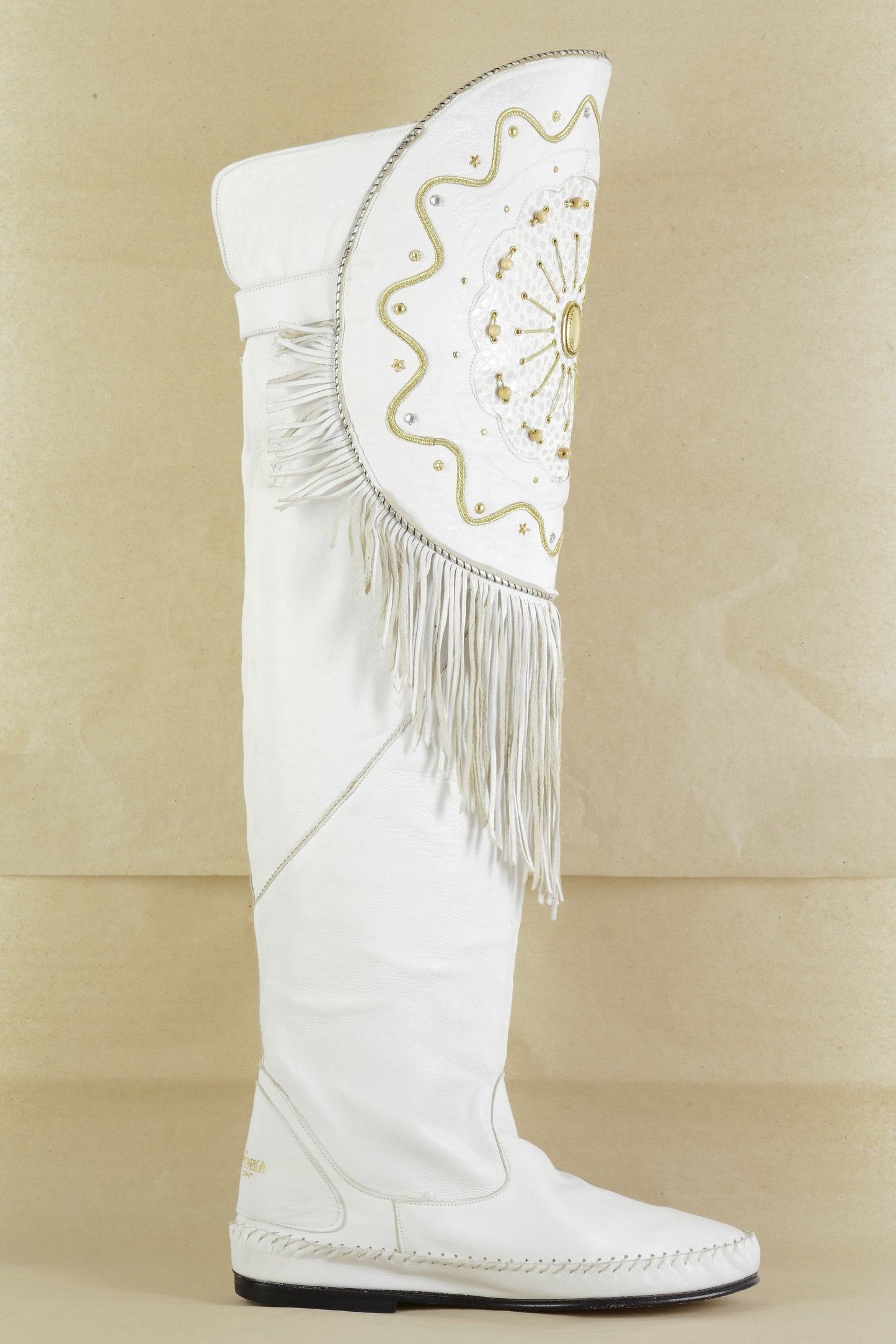 BUUTS Ibinka Overknees Leder weiß 225101-3