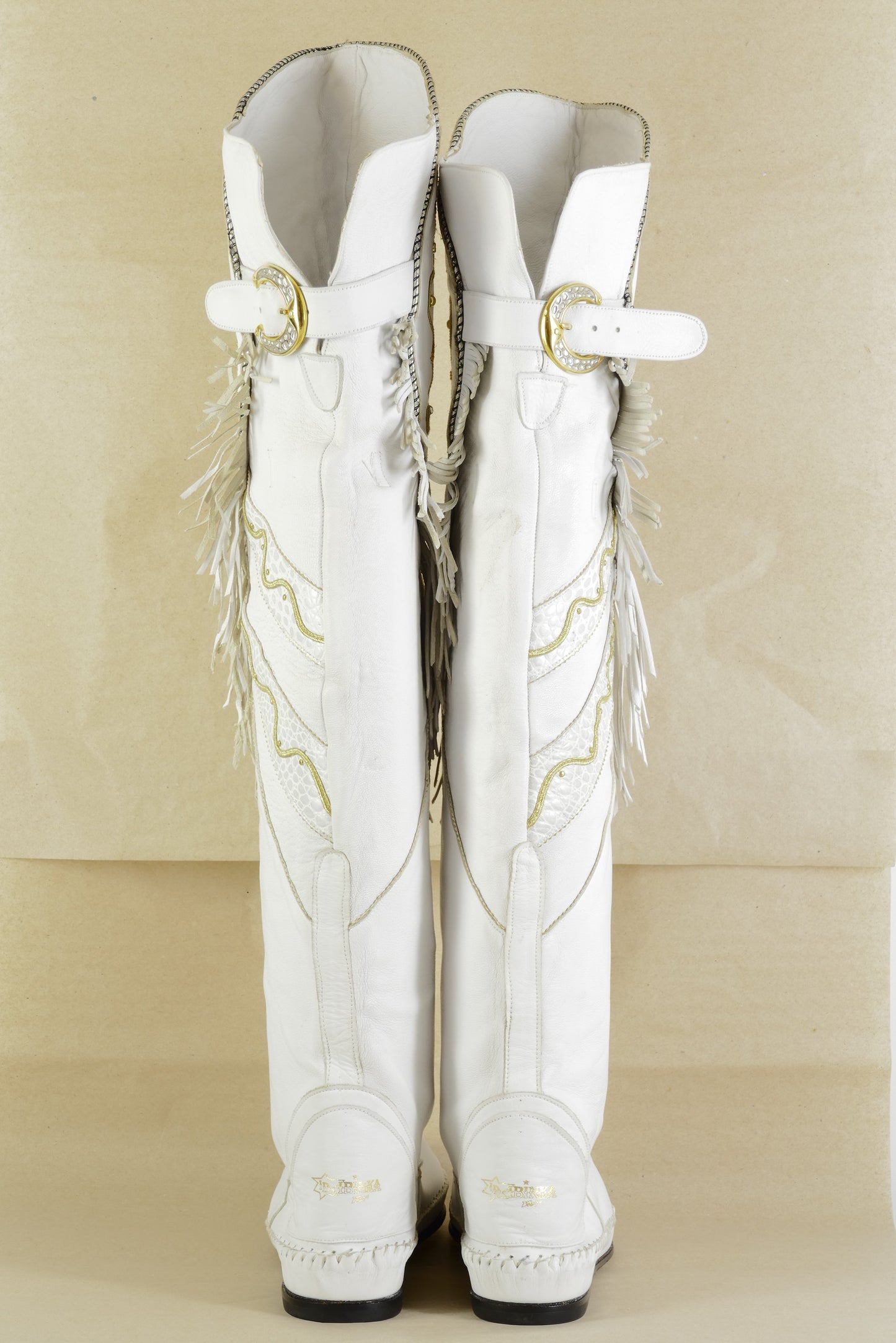 BUUTS Ibinka Overknees Leder weiß 225101-5