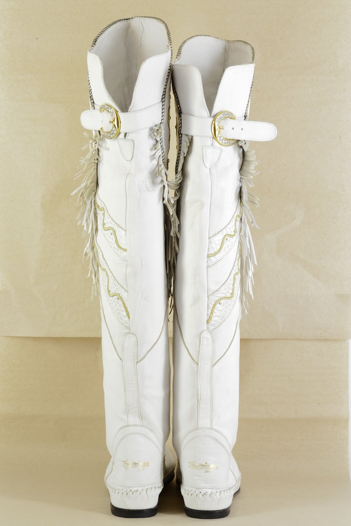 BUUTS Ibinka Overknees Leder weiß 225101-5