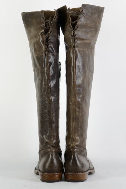BUUTS Fiorentini&Baker Hohe Stiefel Leder dunkelbraun 225102-5