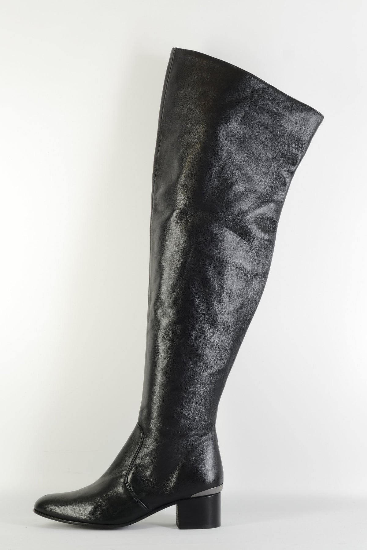 BUUTS Fernando Overknees Leder schwarz 225106-1