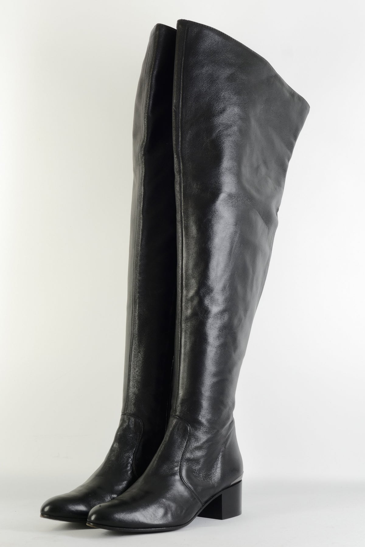 BUUTS Fernando Overknees Leder schwarz 225106-2