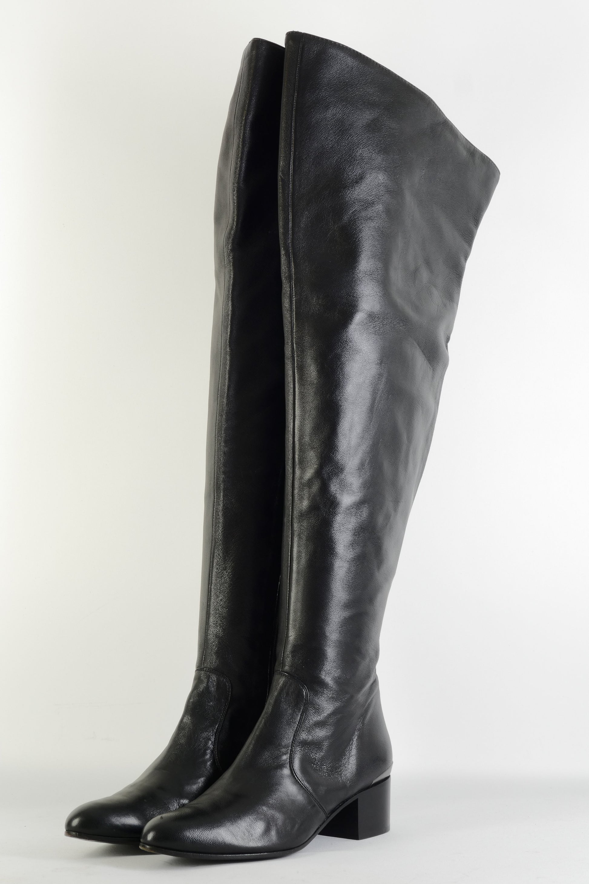 BUUTS Fernando Overknees Leder schwarz 225106-2