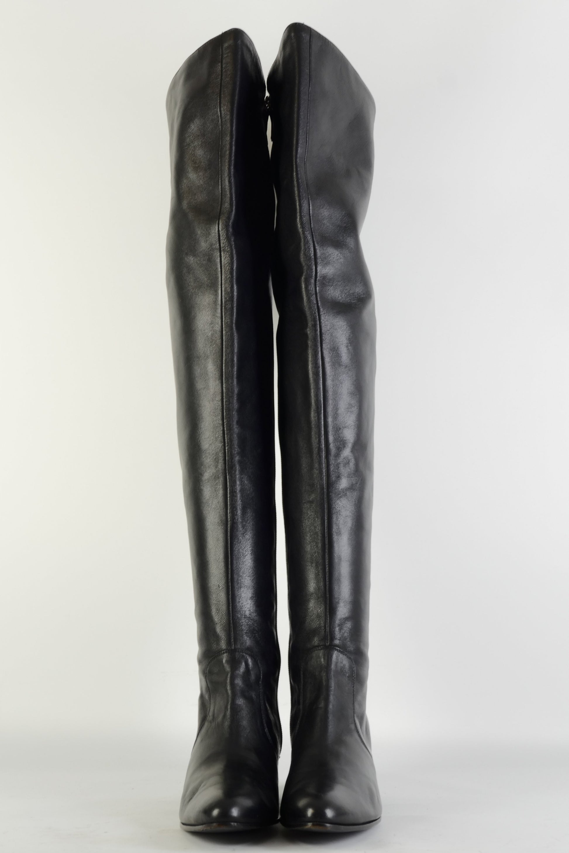 BUUTS Fernando Overknees Leder schwarz 225106-4