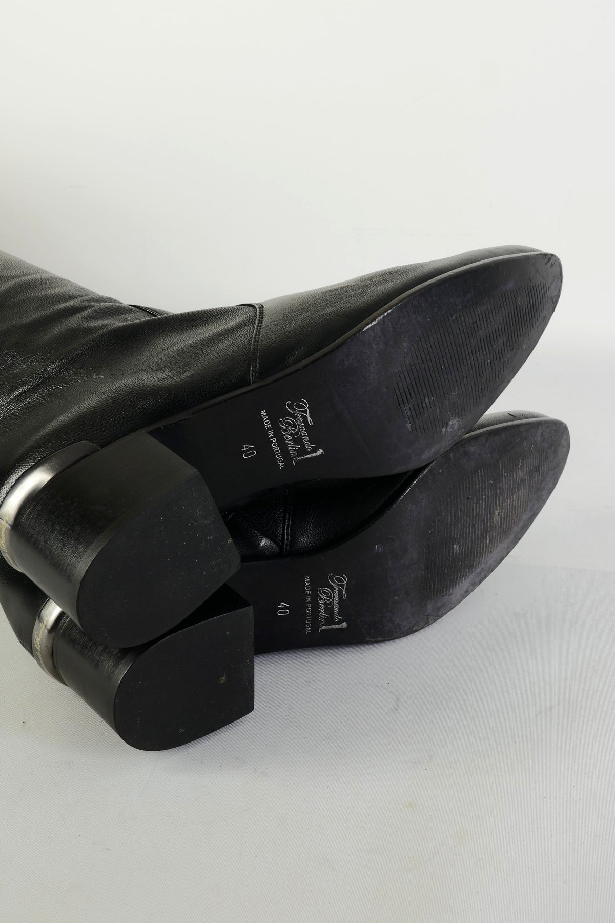BUUTS Fernando Overknees Leder schwarz 225106-8