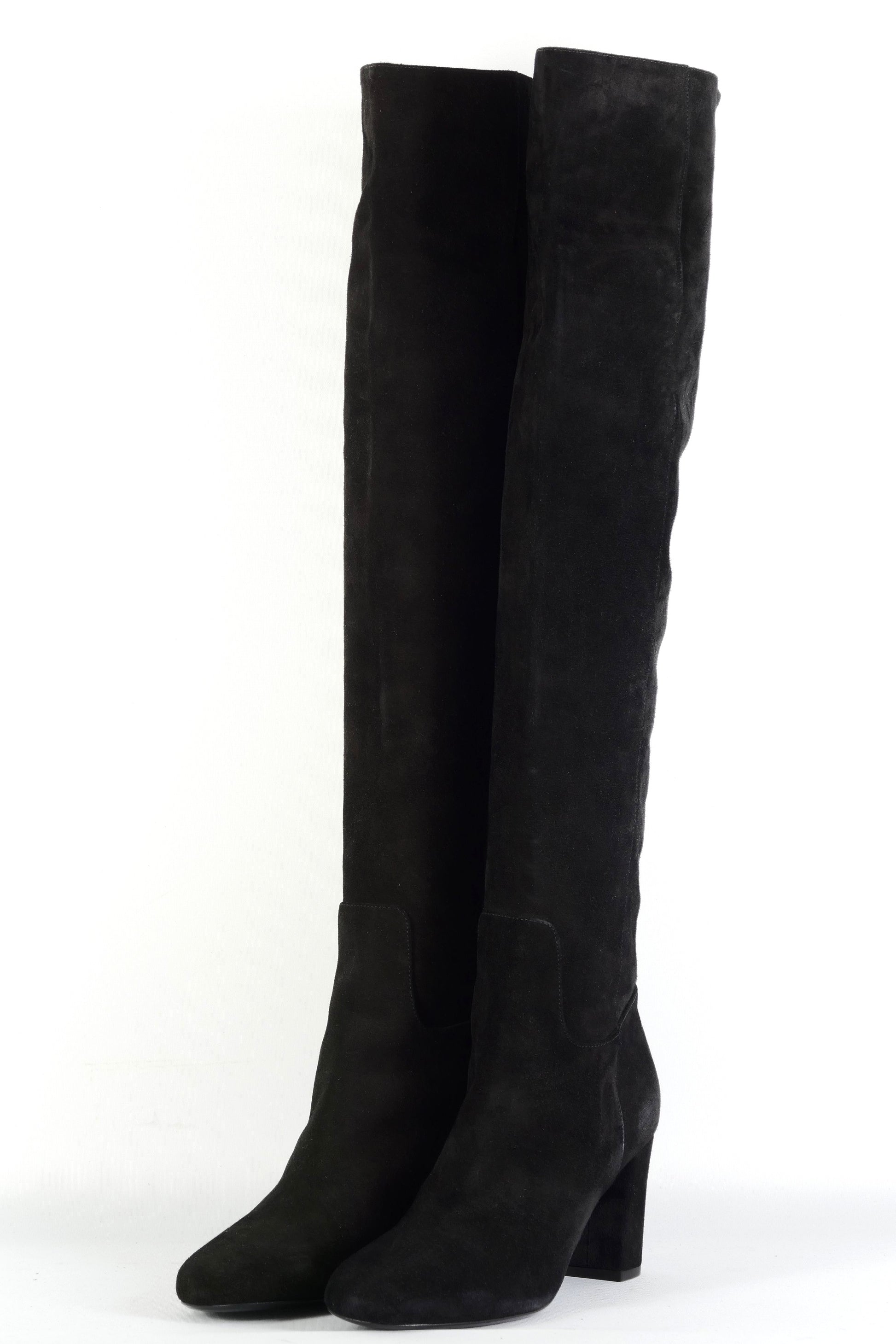 BUUTS Longchamps Hohe Stiefel Wildleder schwarz 225110-2
