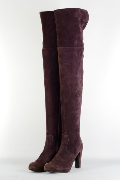 BUUTS Simonini Overknees Wildleder bordeaux 225111-2