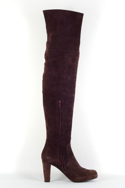 BUUTS Simonini Overknees Wildleder bordeaux 225111-3