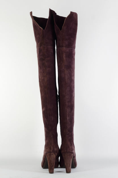 BUUTS Simonini Overknees Wildleder bordeaux 225111-5
