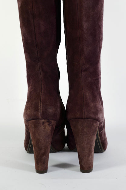 BUUTS Simonini Overknees Wildleder bordeaux 225111-6